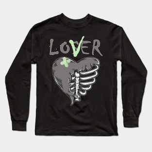 5 Retro Green Bean Loser Lover Heart Shoes 5s Green Bean Long Sleeve T-Shirt